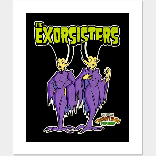 The Exorsisters - Dr Zitbag's Transylvania Pet Shop Wall Art by darklordpug